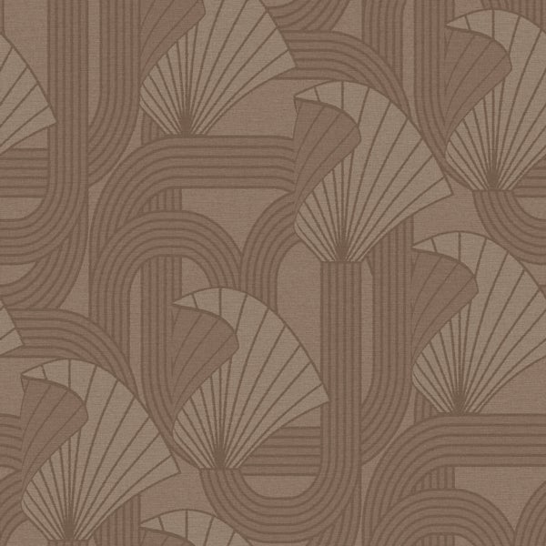 Tapete mit Fächer- und Bogenmuster