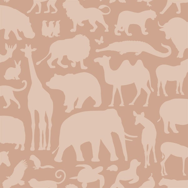 Nahtloses Muster mit verschiedenen Tiersilhouetten