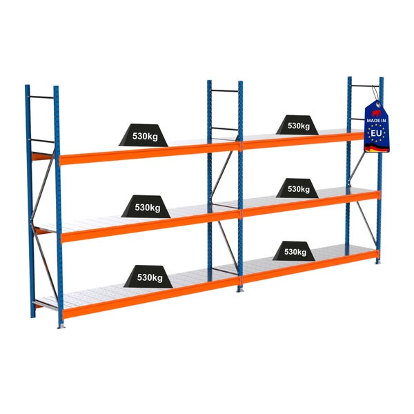 Lagerregal mit drei Ebenen und hoher Traglast
