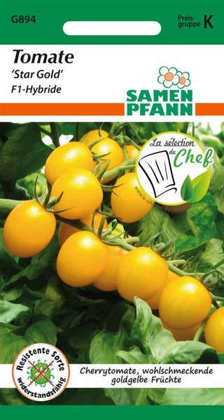 Samen Pfann Tomate Star Gold F1-Hybride