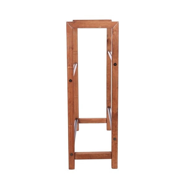PROREGAL Getränkekistenregal HUNSRÜCK HxBxT 95x112x32cm 6 Kisten auf 2 Ebenen Massives Kiefernholz Braun geölt