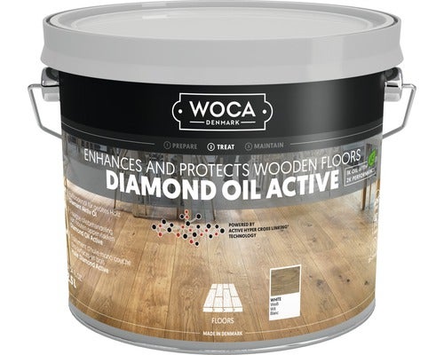WOCA Diamant Öl Aktiv Weiß 2,5 l
