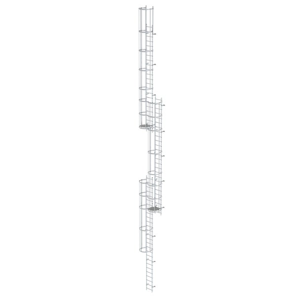 MUNK ortsfeste Steigleitern Aluminium, 16,80m SH PG2