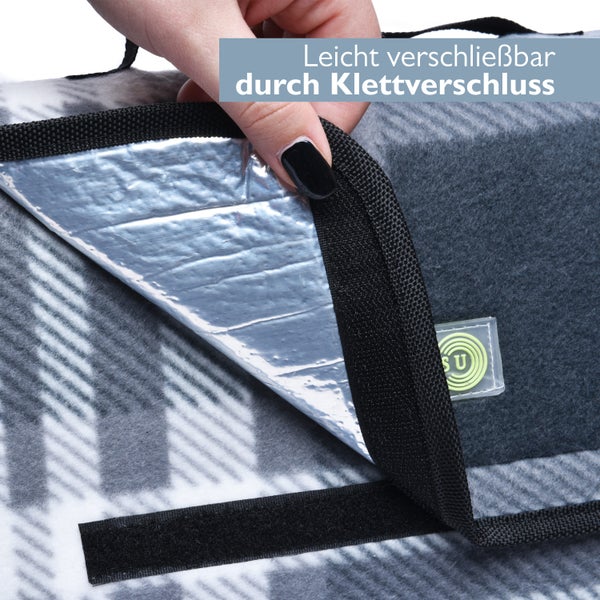 Picknickdecke mit Klettverschluss im Detail