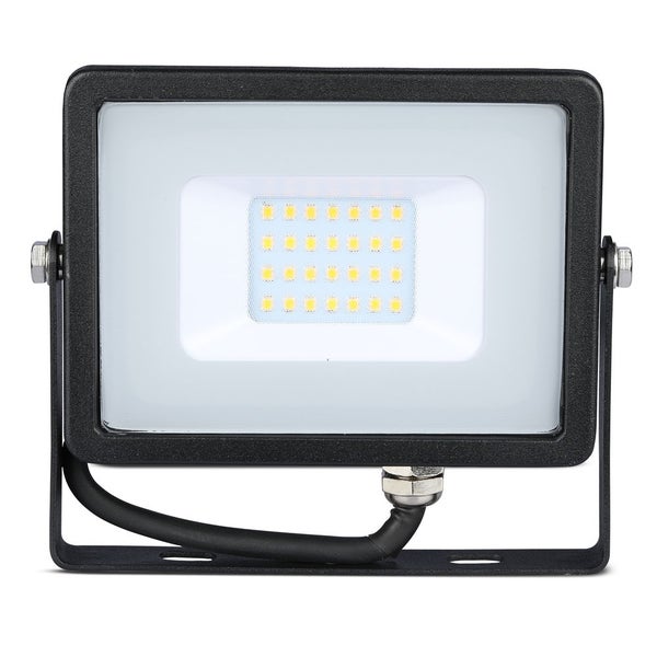 V-TAC VT-20-B - Schwarze LED-Scheinwerfer - Samsung - IP65 - 20W - 1600 Lumen - 3000K - 5 Jahre