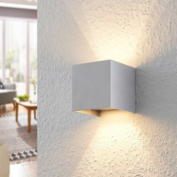 Arcchio Wandleuchte, Wandlampe Innen Zuzana (Modern) in Alu aus Aluminium (1 flammig G9) - Wandstrahler Wandbeleuchtung Schlafzimmer / Wohnzimmer Wohnzimmerleuchte