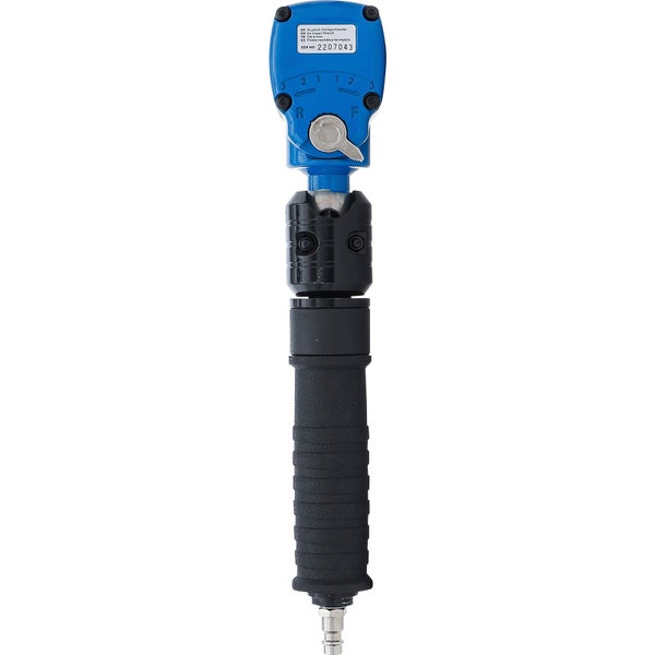 BGS Druckluft-Schlagschrauber abgewinkelt & Kraft-Steckschlüssel-Satz 12,5 mm (1/2) 650 Nm 10tlg. - 74348