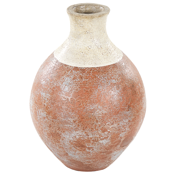 Dekovase BURSA Keramik 37 cm Hellbraun