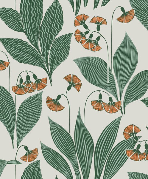 Masureel Tapete Blumen Grau - 53 cm x 10.05 m - 632063