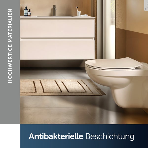 Ideal Standard - Universal WC-Sitz oval, Sandwich Design, mit Absenkautomatik, Antibakteriell, Abnehmbar, Urea, Weiß