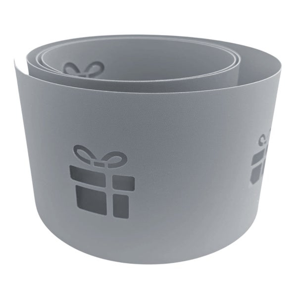 Geschenkband aus Kunststoff mit Geschenkmotiven