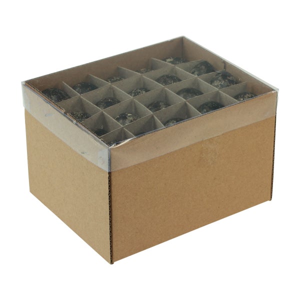 Verpackungseinheit mit mehreren Deko-Kugeln in Karton