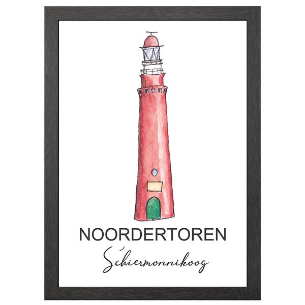 Leuchtturm Schiermonnikoog Poster Im A2-Rahmen - Joyin