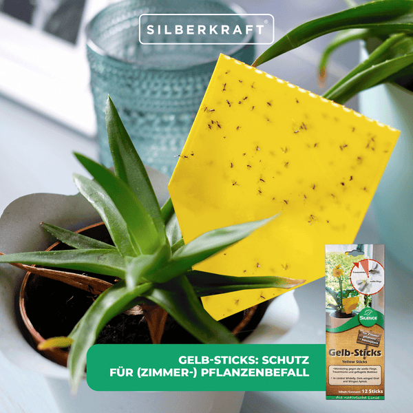 Gelb-Sticks – Effektive Klebefalle für Zimmer- & Wintergartenpflanzen