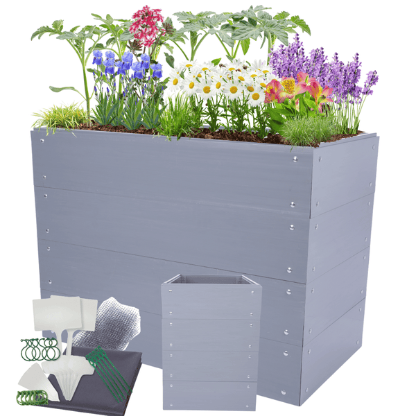 Hochbeete Growline Plast HxBxT 81x110x80 cm 4 Ebenen Kunststoff Grau