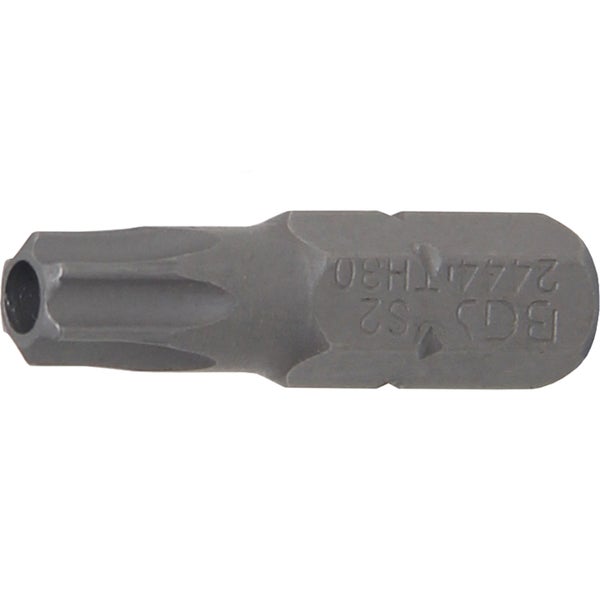 BGS Bit Antrieb Außensechskant 6,3 mm (1/4) T-Profil (für Torx) mit Bohrung T30 - 2444