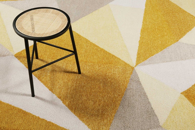 Teppich Gelb Gold Kurzflor Next Time 2.0 WECONhome 70x140 cm