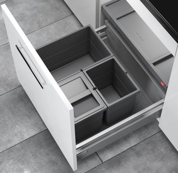 Küchenschublade mit Mülltrennsystem
