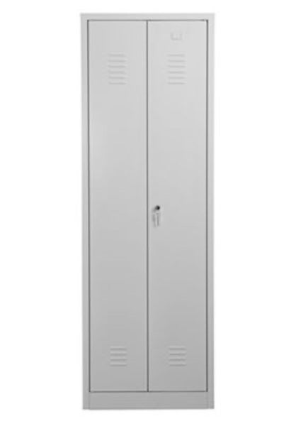 PROREGAL Metallspind Dolphin HxBxT 180 x 60 x 50 cm Zylindereschloss Weiß