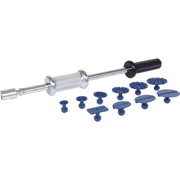 Karosserie Ausbeulwerkzeug mit verschiedenen Aufsätzen