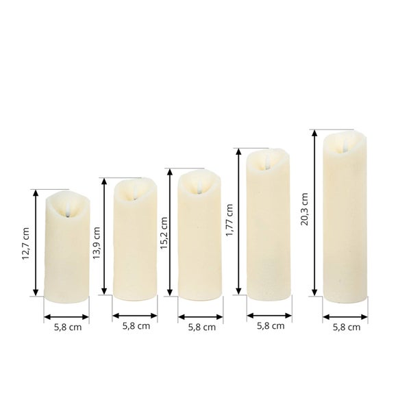 Lindby LED Lichterketten Candora dimmbar mit Leselampe (Modern) in Weiß (5 flammig, ) - für Innen Wohnzimmerleuchte