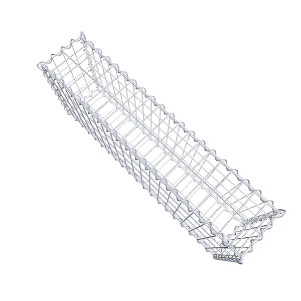 Gabione 100 cm x 40 cm x 20 cm (L x H x T), Maschenweite 5 cm x 10 cm, Spirale