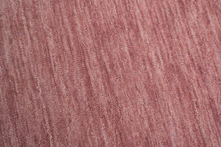 Wollteppich Luxus Designerteppich moderner uni Teppich aus reiner Schurwolle Rosa 40x60 cm
