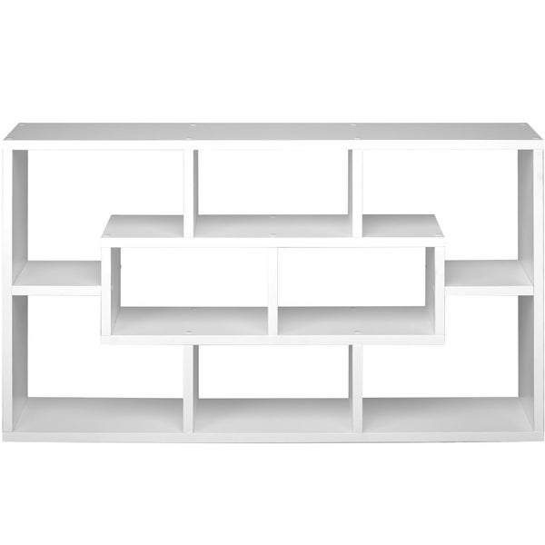 Wandregal tectake Kassandra 85 x 48 x 16 cm Retro-Stil weiß