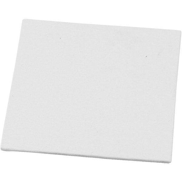 Creativ Company Malplatten Leinwandplatte, Weiß, 12,4x12,4 cm, 280 g, 1 Stk