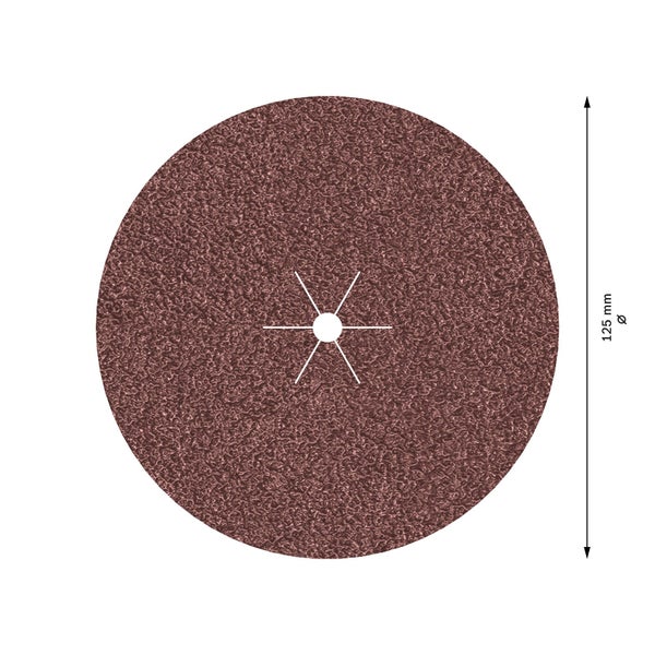 Schleifscheibe, Korngrösse, 125 mm Durchmesser