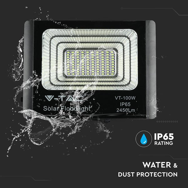 V-TAC Solarstrahler mit IP65-Schutz gegen Wasser und Staub