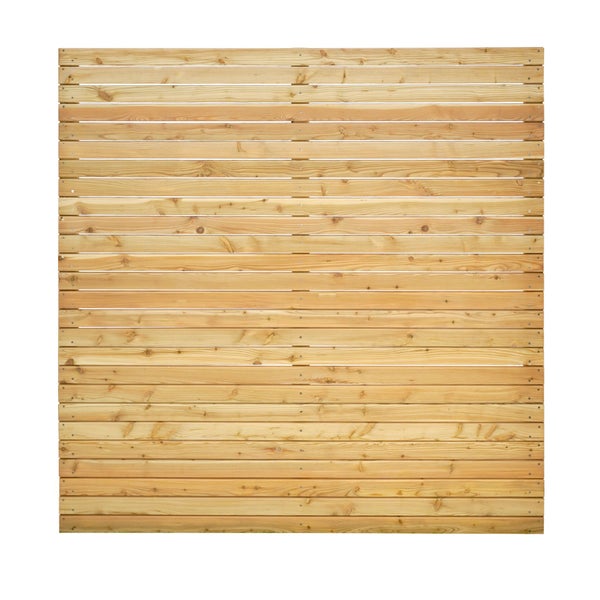 Holzzaunelement aus horizontalen Brettern