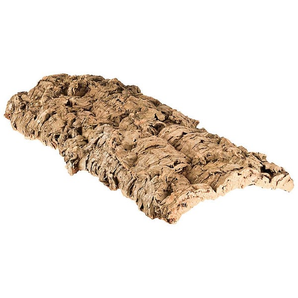 Naturbelassene Korkrinde für Terrarien mit rauer Oberflächenstruktur.