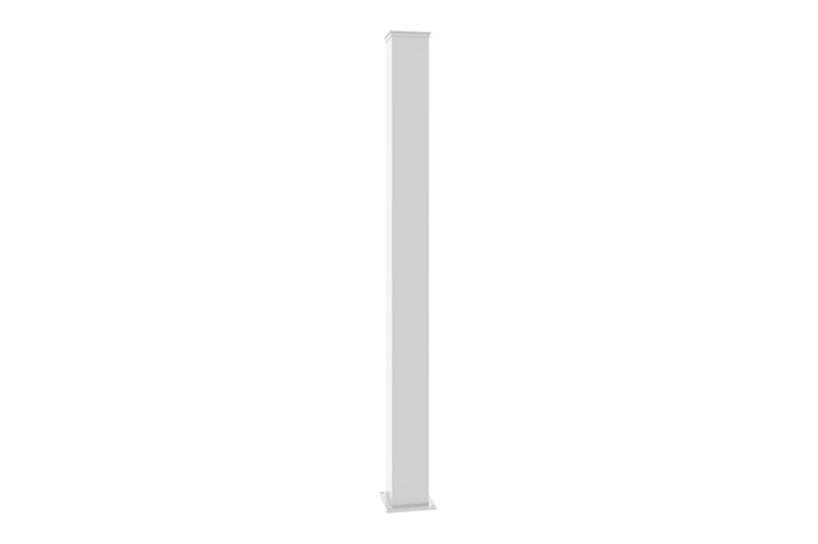 Pfosten EIFEL 15x15 aus Aluminium H.190cm - Mattweiß