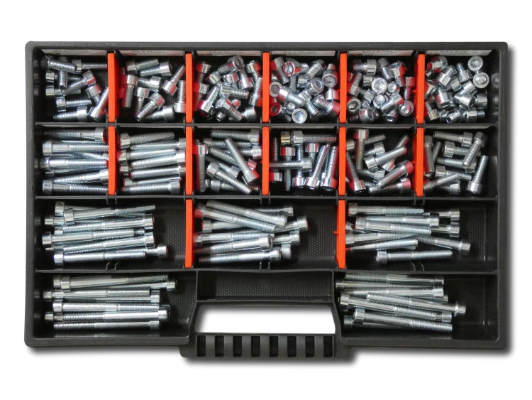 200 tlg Zylinderschrauben Sortiment M6 // 6mm-60mm Schrauben Set Schraubenbox DIN 912/ISO4762 Bolzen Vollgewindeschrauben Maschinenschrauben Gewindeschrauben Zylinderkopfschrauben