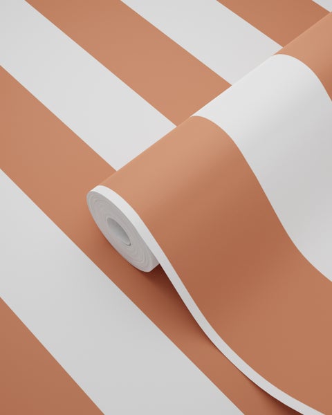 Tapetenrolle mit Streifenmuster