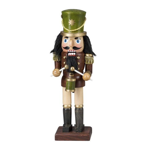 Nussknacker Trommler Figur aus Holz für die Weihnachtsdekoration