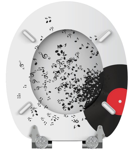 WC-Sitz mit Absenkautomatik Play Music