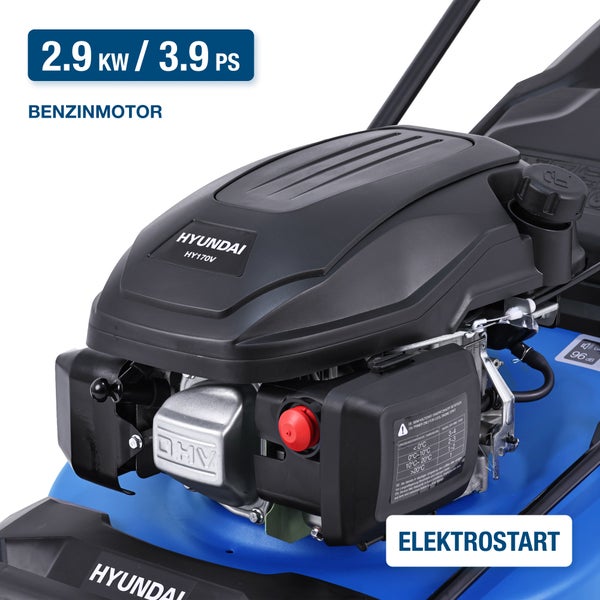 HYUNDAI Benzin-Rasenmäher LM4623G ES (Mäher/Mulcher mit Radantrieb & E-Start, 3.9 PS Hyundai Motor)