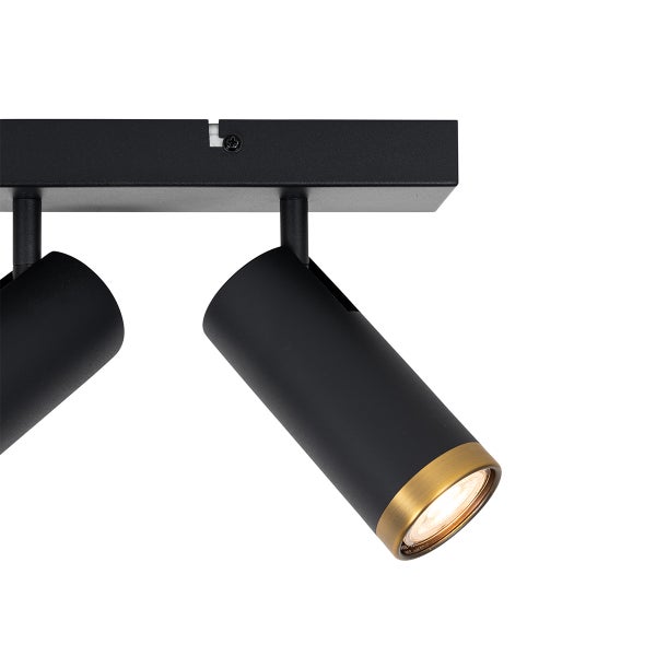 Deckenleuchte mit zwei Strahlern aus Metall