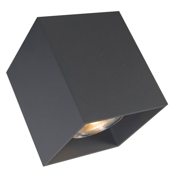 Kubische Wandleuchte aus Metall