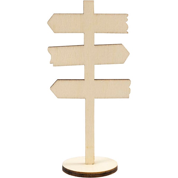 Creativ Company  Schild mit Sockel, H 12 cm, B 6 cm, 1 Stk