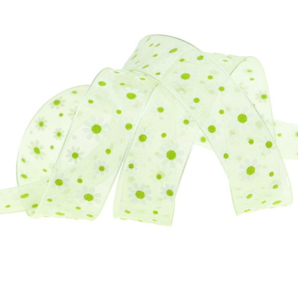 Dekoratives Geschenkband mit Blumenmuster