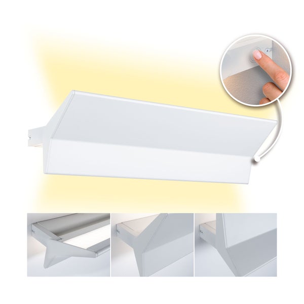LED Wandleuchte 3-Step-Dim Stine IP20 2700K 1400lm / 410lm 230V 13 / 4W dimmbar Weiß matt