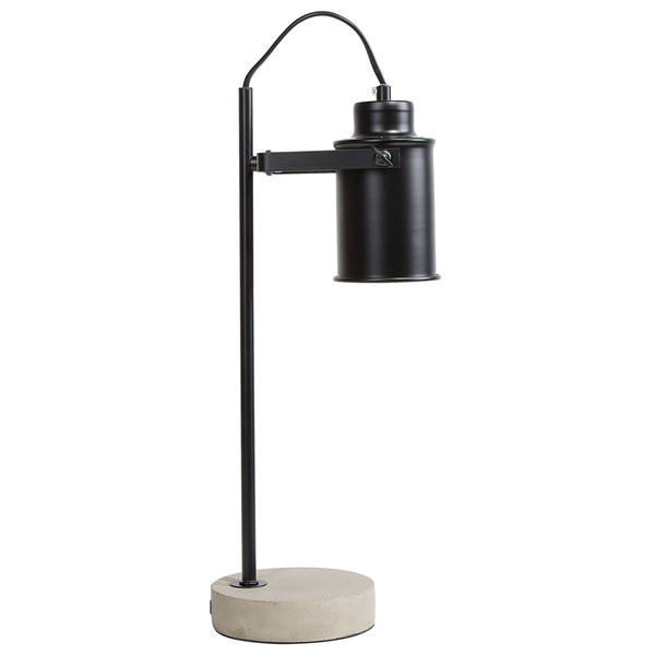 Schreibtischlampe MUNDAKA verstellbar Metall Schwarz