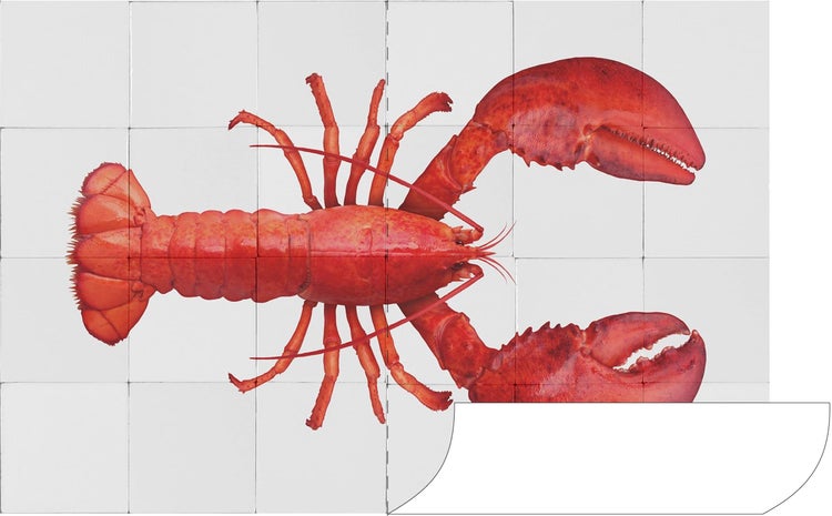 Fliesen mit Hummer-Motiv