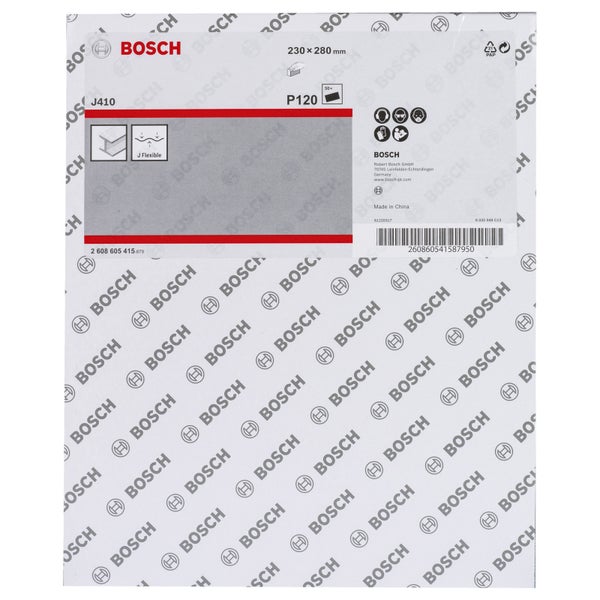 Bosch 50x Schleifblatt 230 x 280 mm für Metall 120 - 2608605415