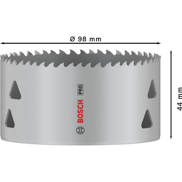 Bosch PRO Multi Material Hole Saw 98 mm Threaded - 2608901533