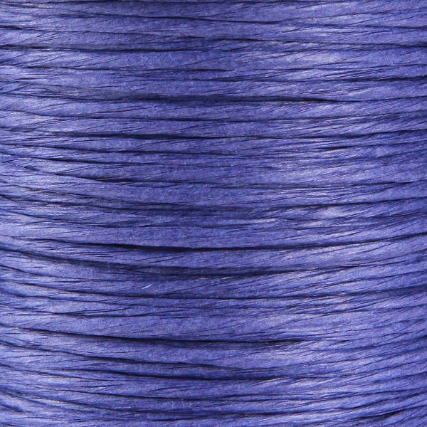 Bastband aus Papier in Blau, horizontal gewickelt.
