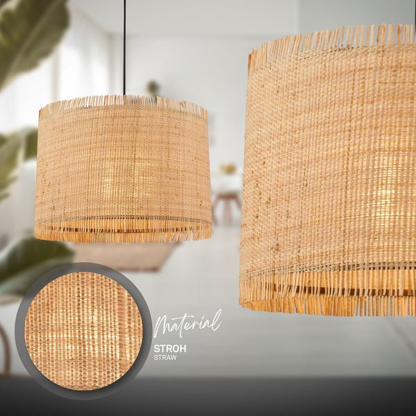 FULFILMENT ONLY pendant light, black / nature, 3xE27/max. 10W excl